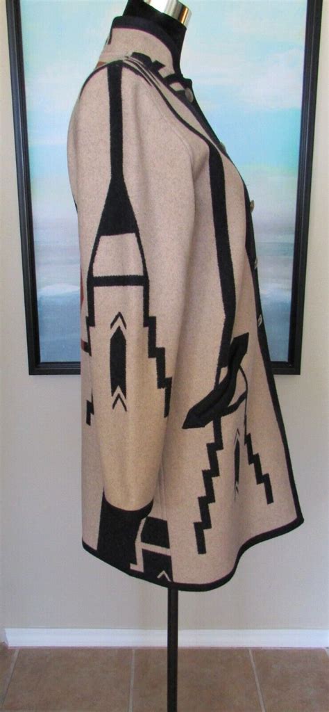 Native American Cheyenne Eagle Blanket Coat By Ben Ni Gem