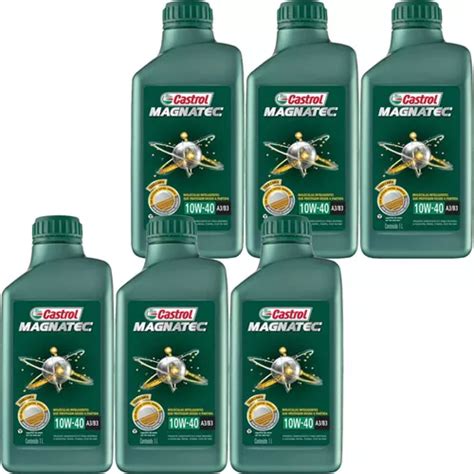 6 Óleo Motor Castrol Magnatec 10w40 Exclusive Api Sn Frete grátis