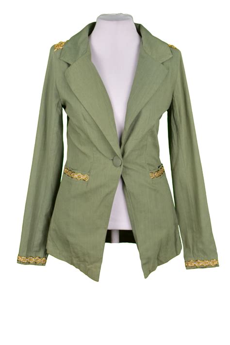 Kika Simonsen Blazer Verde Detalhes TROC