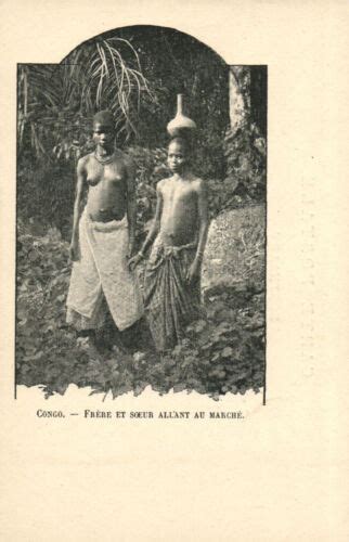 Pc Cpa Ethnic Nude Female Type Congo Vintage Postcard B Ebay