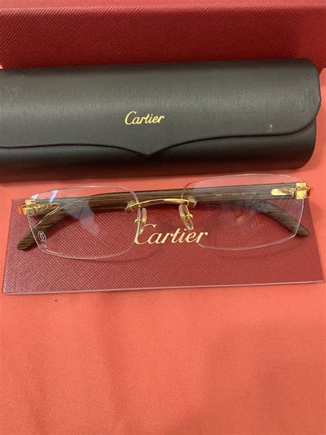 Cartier Cartier glasses frames (woods) | Grailed