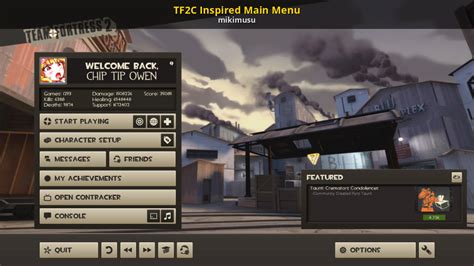 Tf2c Inspired Main Menu [team Fortress 2] [mods]