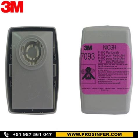 Filtro 3M 7093 P100 Al Por Mayor Prosinfer Seguridad Industrial