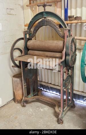 Old Iron Clothes Mangle Stock Photo Alamy