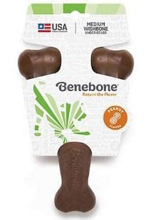 Benebone Peanut Butter Flavored Wishbone 3 Sizes