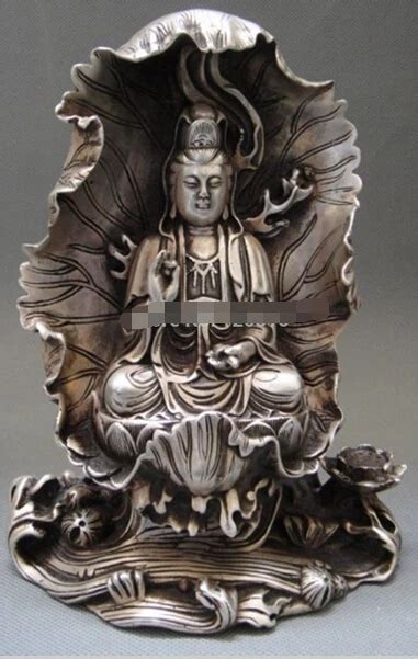 SCY 1031 Tibet Budismo Tibetano Plata Bodhisattva Guan Yin Kwan