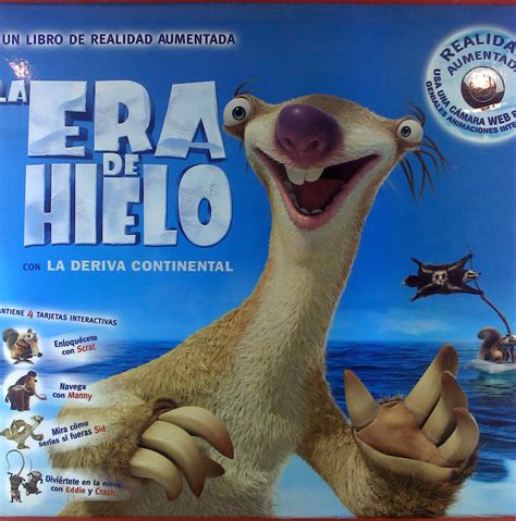 Un Libro De Realidad Aumentada La Era De Hielo Con La Deriva