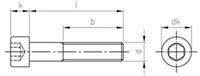 DIN 912 ISO 4762 Inbusbout Bzk M5x14 RVS A2 500 St JRV Products