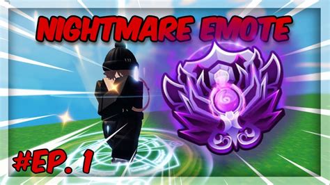 I Got Nightmare Emote Road To Nightmare Ep Roblox Bedwars Youtube