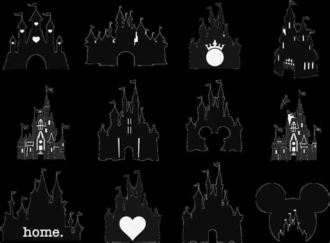 [100+] Disney Castle Silhouette Png Images | Wallpapers.com