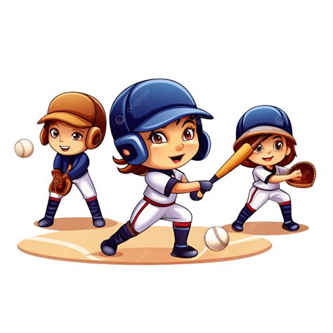 Kids Baseball Clip Art