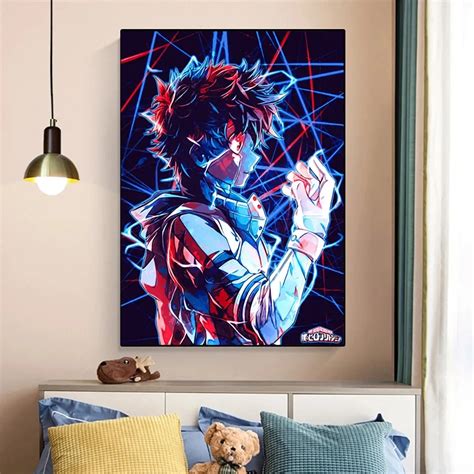 Japanese Anime Modular Wall Art Canvas Painting Bnha Deku Manga