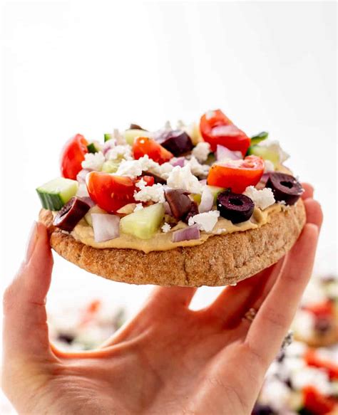 Mini Greek Pita Pizzas Haute And Healthy Living