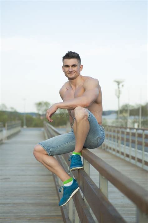The Sports Man Outdoor With A Naked Torso Stock Photo Image Of Advantage Pitayeniye