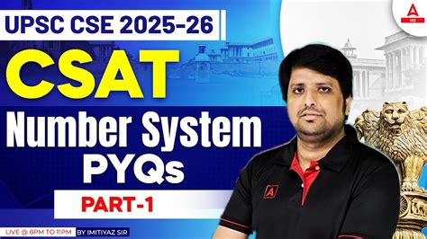 Upsc Cse Csat Number System Pyqs Junoon Foundation Demo Class