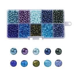 Arricraft Mm Pcs Round Baking Painted Crackle Glass Beads And