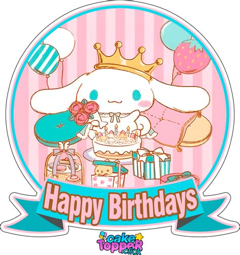 Cinnamoroll Cake Toppers Stickers Png And Banners Free