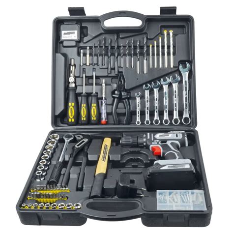 Brüder Mannesmann 75 Piece Tool Kit With Cordless Drill 20 V 1 3 Ah