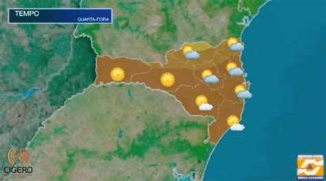 V Deo Previs O Do Tempo Para Santa Catarina Quarta Feira