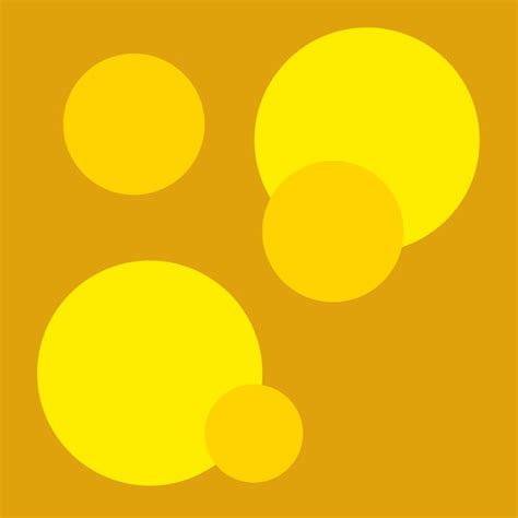 Premium Vector | A yellow background with circles and a white circle