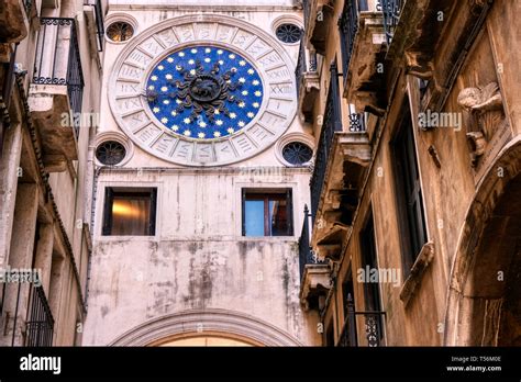 St Mark's Clocktower, also Torre dell'Orologio in Venice, Italy, famous ...