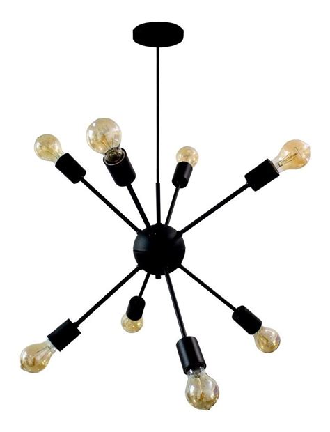 Luminária Lustre Pendente Sputnik Átomo Para 8 Lâmpadas Frete grátis