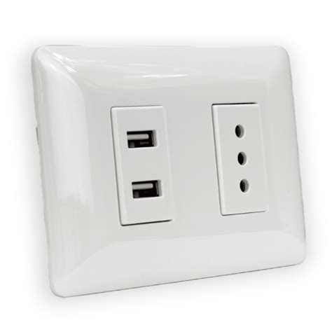 Toma Simple A V Usb Mtx Blanco Stanford Ferrelectrica