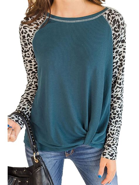 Colisha Pullover T Shirts Blouse Tops Long Sleeve For Women Fall