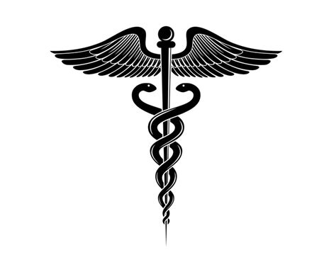 Caduceus Svg Dxf Png Medical Symbol Cut File For Cricut Silhouette