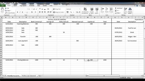 Free Double Entry Accounting Spreadsheet Example Papillon Northwan Inside Examples Of Double