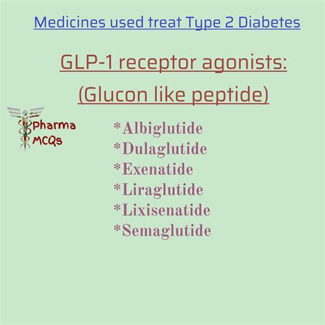 Pharma Mcqs Classification Insulins And Glp 1 Agonists