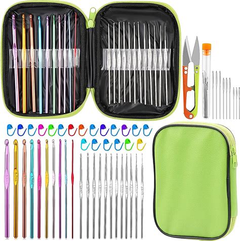 Amazon IMZAY 54 Pcs Crochet Needles Set Crochet Hooks Kit With