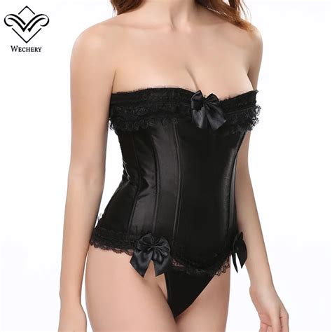 Wechery Women Corset Sexy Corsage Corsets Shoulderless Bustiers