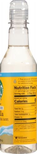 Starbucks® Naturally Flavored Sugar-Free Vanilla Syrup, 12.17 fl oz - Kroger