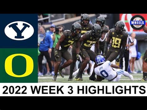 Oregon Vs Byu Highlights College Football Week