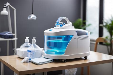 Premium Photo | Disinfection equipment on table