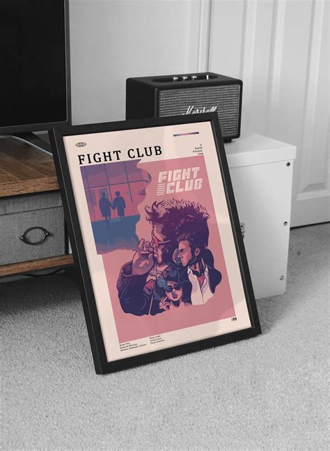 Fight Club Movie Poster Fight Club Wall Decor Fight Club Poster Print