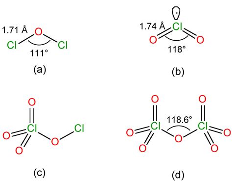 Increasing order of bond angle of Cl 2 O , ClO 2 , Cl 2 O 7 , I 3 ⊖ is