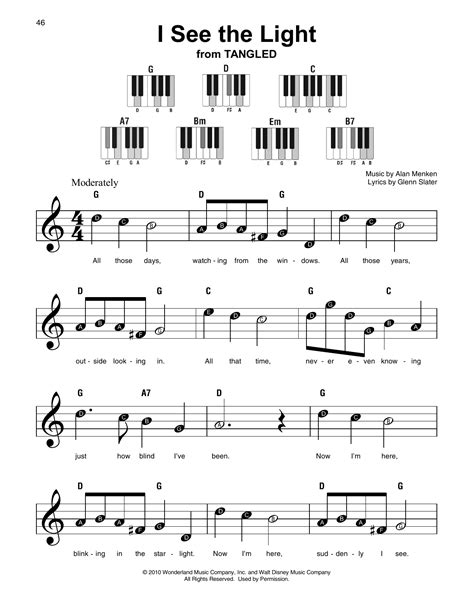 Disney Piano Sheet Music Easy Cloudshareinfo