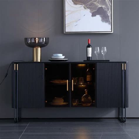 marble top modern buffet table  elegant dining modern buffet table