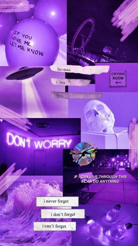 Purple Aesthetic Collage Wallpapers Top Free Purple Aesthetic Collage