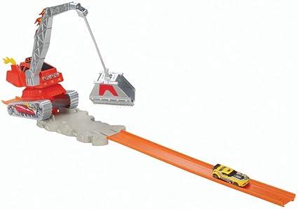 Hot Wheels Crane Crasher Trackset Amazon Co Uk Toys Games