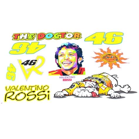 Set Sticker Valentino Rossi Bikecentral Ro