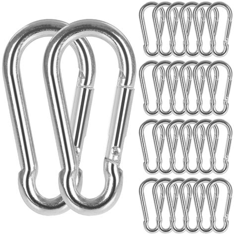 Amazon 60 Pack 3 Heavy Duty Spring Snap Hook M8 5 16 Galvanized