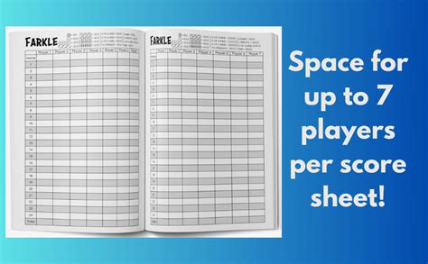 Farkle Score Sheets Large Farkle Score Pads For Scorekeeping Score