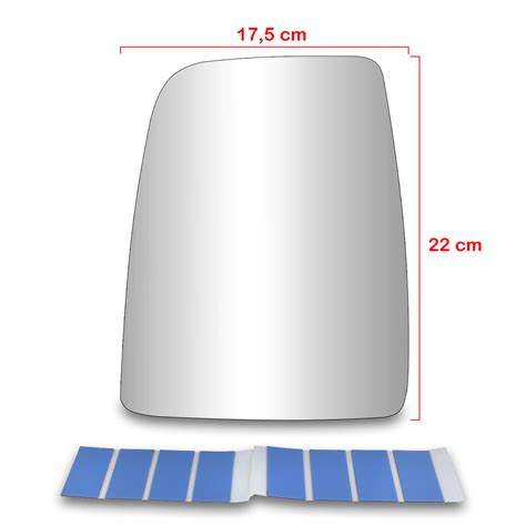REFIL LENTE ESPELHO RETROVISOR SUPERIOR TRANSIT 2020 A 2024 LADO ESQUERDO