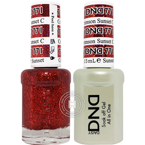 Dnd Duo Crimson Sunset Gel And Matching Nail Polish 771