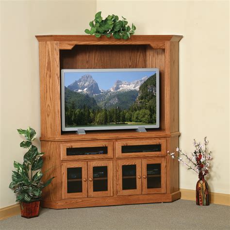 Corner Entertainment Center In Solid Hardwood Ohio Hardwood Furniture