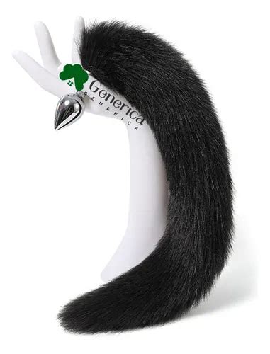 Plug Anal Cola De Zorro Cafe Metalico Acero Inoxidable Meses Sin Inter S