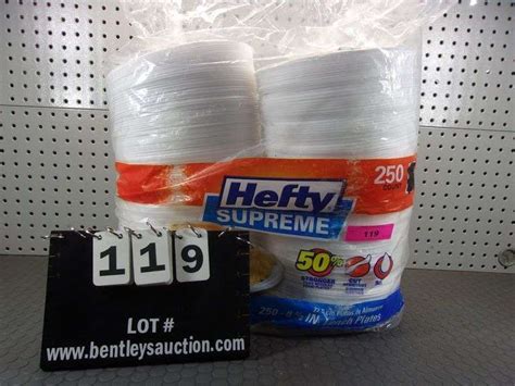 Hefty Supreme Foam Plates 250 Count Bentley And Associates Llc